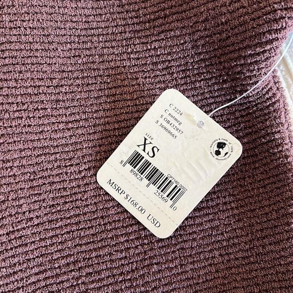 NWT Free People Ottoman Slouchy Sweater Tunic Nutmeg - Picture 11 of 14